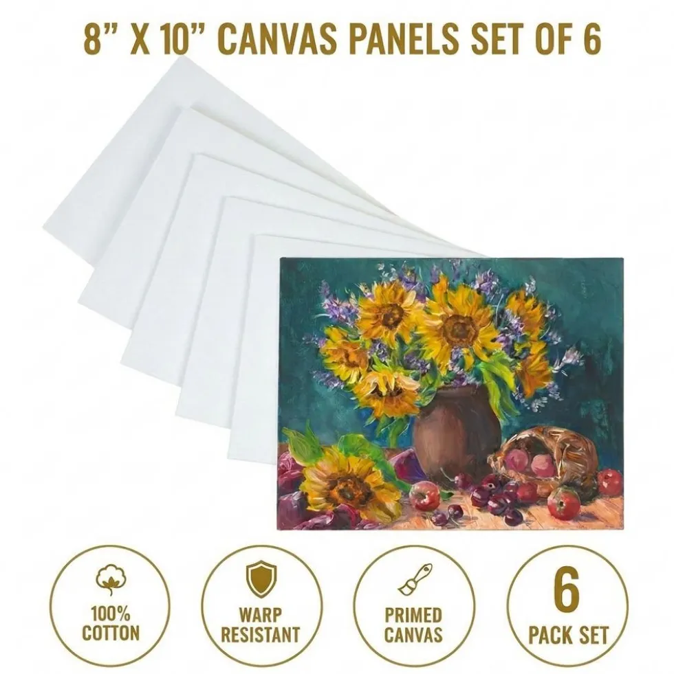 Colorations® 8" x 10" Canvas Panels - Set of 6