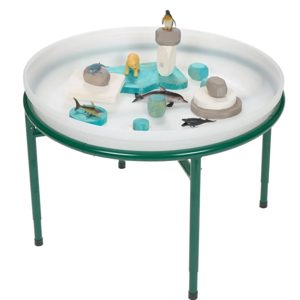 Cosy Tuff Tray with Metal Stand White