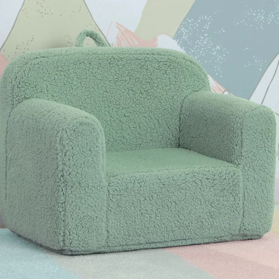 Cozee Sherpa Chair - Sage Green