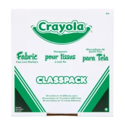Crayola Fine Line Fabric Markers Classpack
