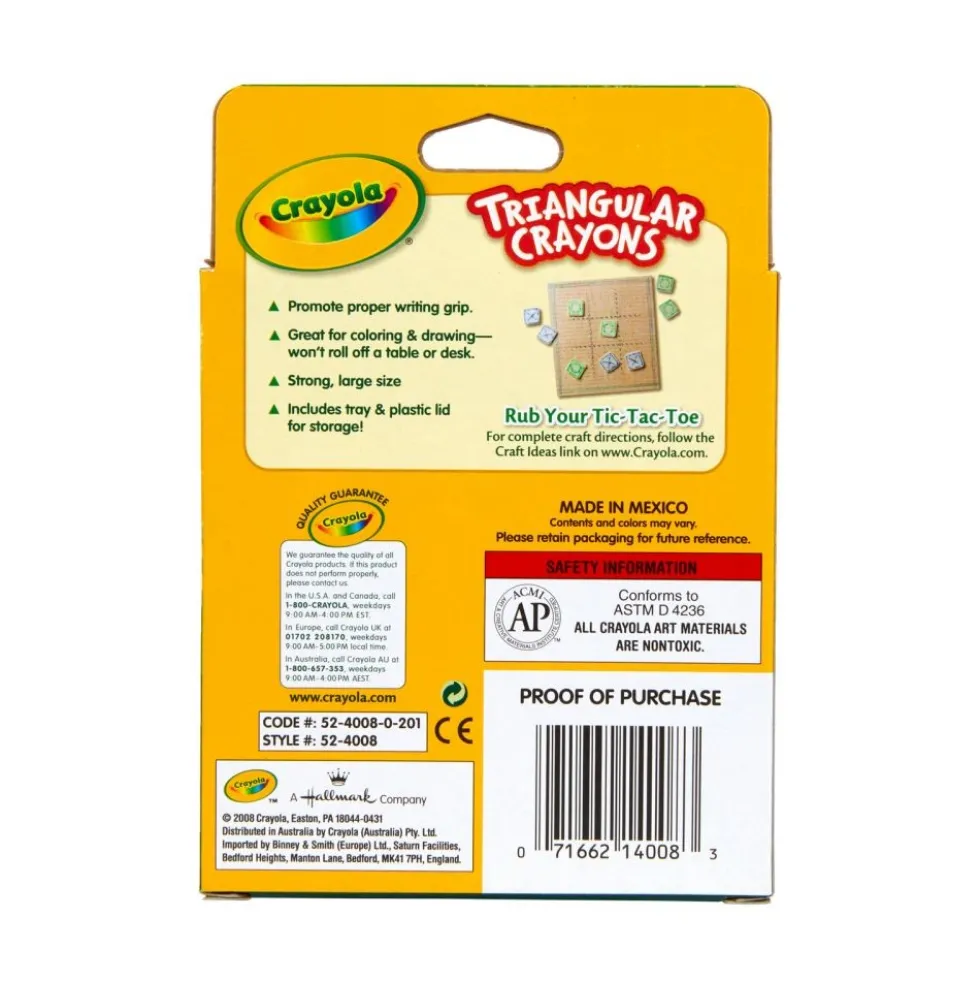 Crayola® Triangular Anti-Roll® Crayons