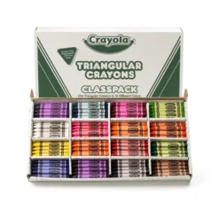Crayola® Triangular Anti-Roll® Crayon Classpack - Set of 256