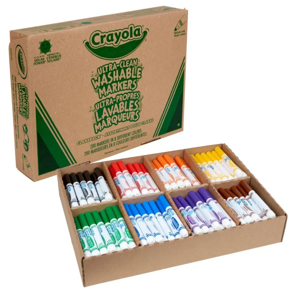 Crayola® Ultra-Clean Washable® Marker Classpack® Value Pack - Set of 200