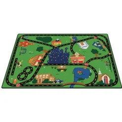 Cruisin' Around the Town 3'10" x 5'5" Rectangle Premium Carpet