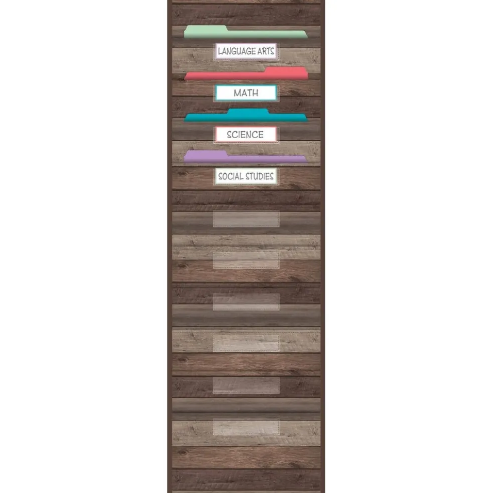 Dark Wood Pocket Chart