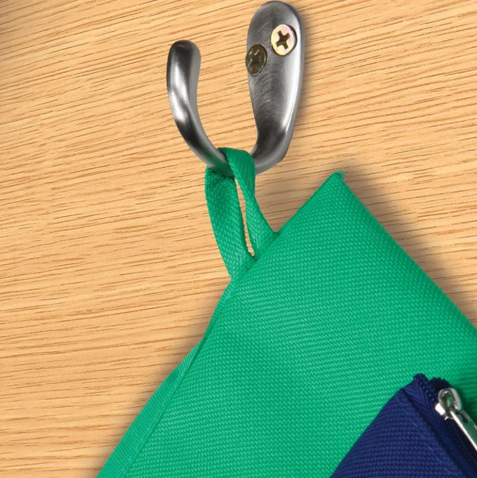 Deluxe Multi-Pocket Chair Pockets with Pencil Case and Water Bottle Holder - 6 Pack - Green/Blue