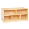 Double-Sided Mobile Shelf Storage Island