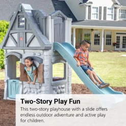 Enchanting Adventures 2-Story Playhouse & Slide