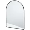 Environments® Arched Wall Hanging Acrylic Mirror with Wood Frame - Black