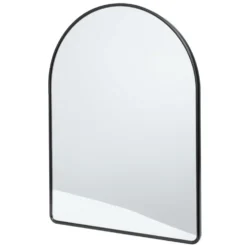 Environments® Arched Wall Hanging Acrylic Mirror with Wood Frame - Black