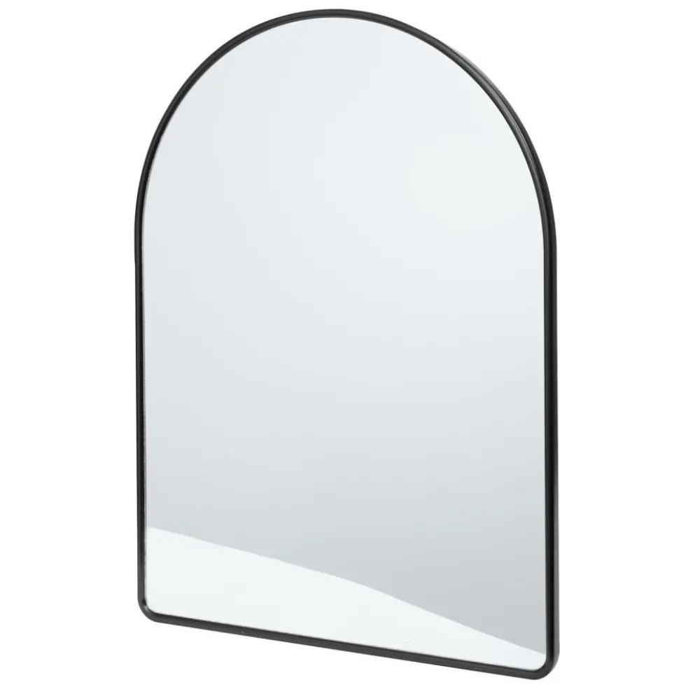 Environments® Arched Wall Hanging Acrylic Mirror with Wood Frame - Black
