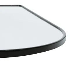 Environments® Arched Wall Hanging Acrylic Mirror with Wood Frame - Black