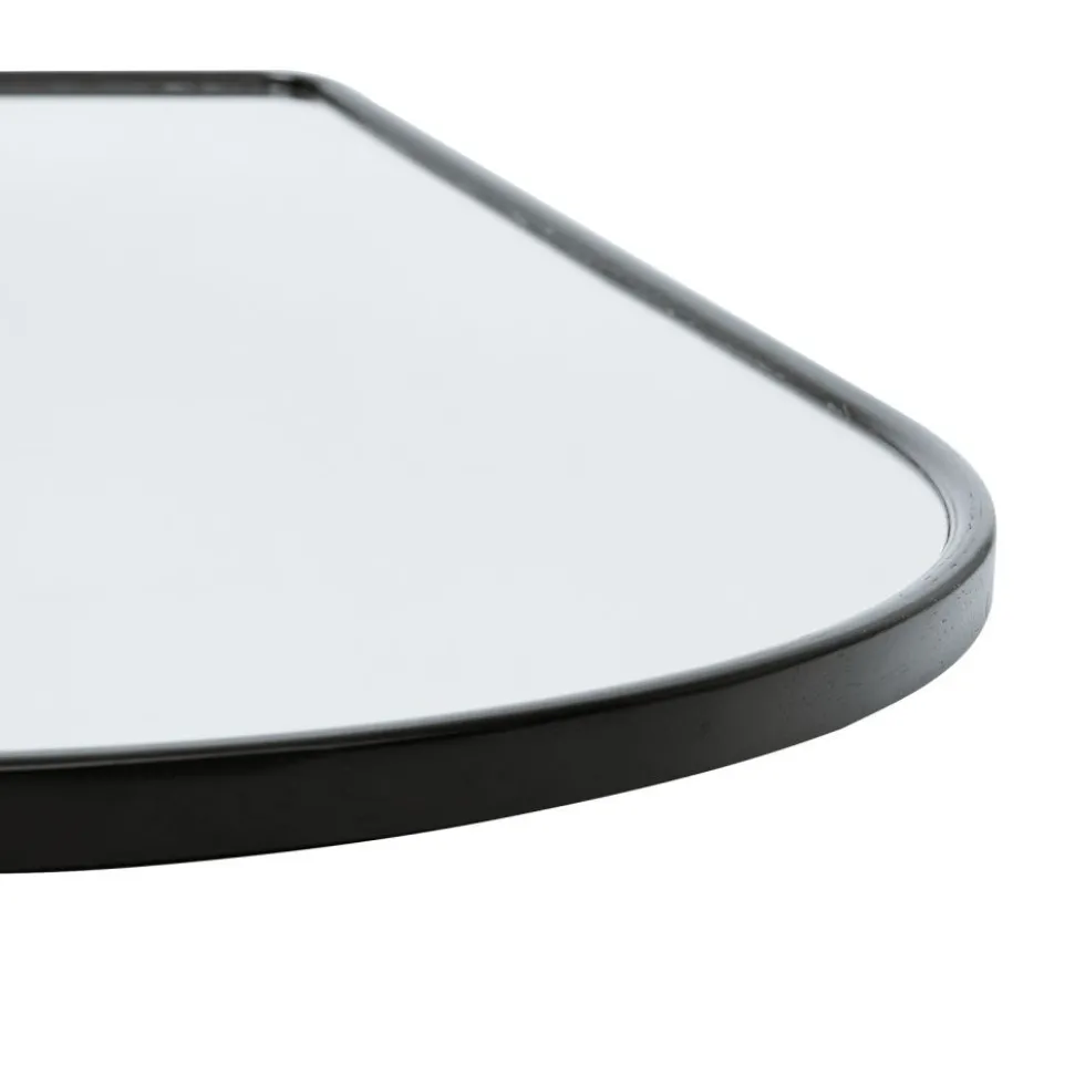Environments® Arched Wall Hanging Acrylic Mirror with Wood Frame - Black