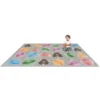 Environments® Boho Geometric Number Sit Spots Rug 5'4" X 7'8"