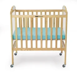 Environments® Compact Adjustable Clear View Crib with Mattress