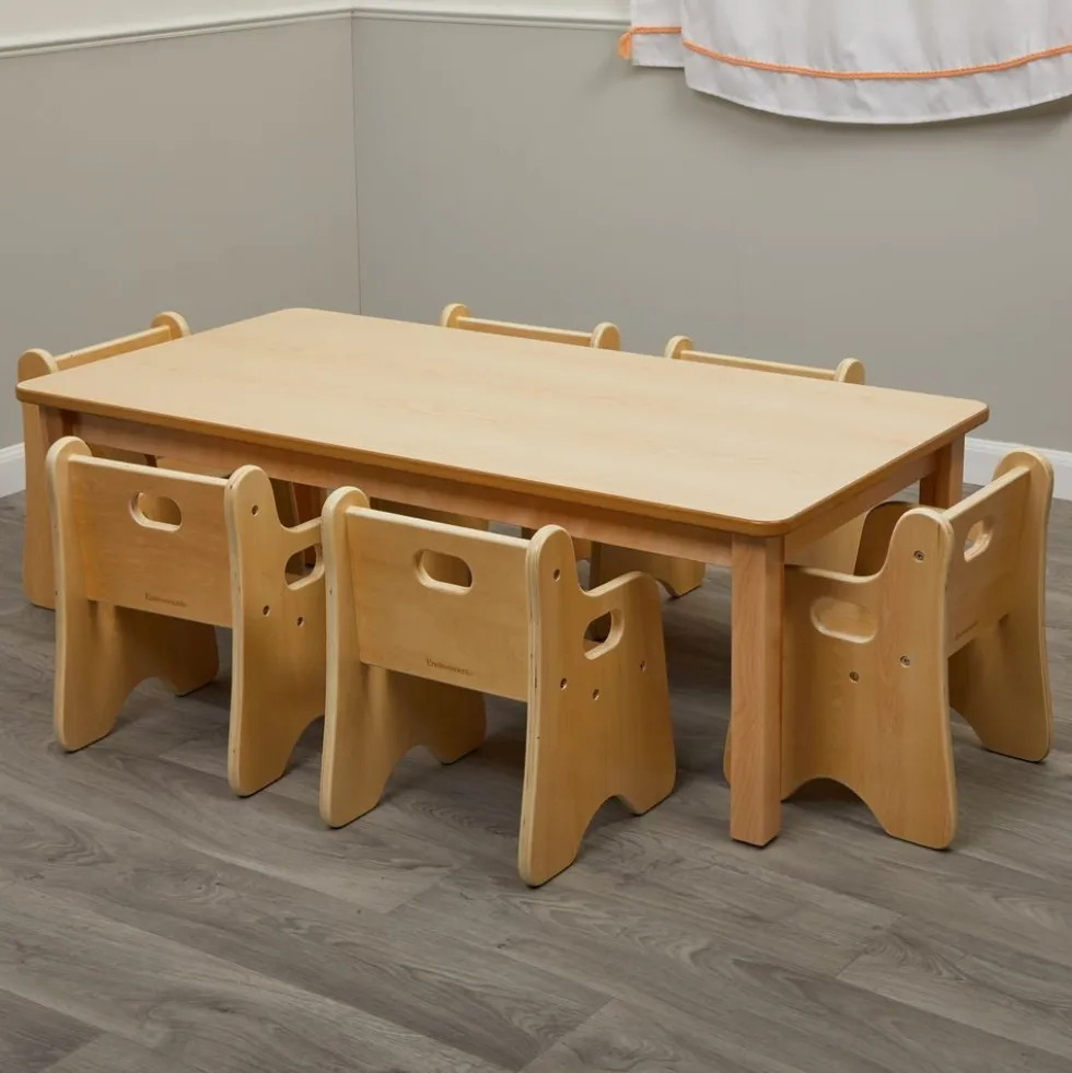 Environments® Infant/Toddler Rectangle Table & Chairs 48"L x 24W x 14"H