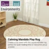 Environments® Mandala 6' Round Pixel Perfect Carpet
