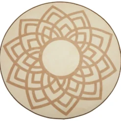 Environments® Mandala 6' Round Pixel Perfect Carpet