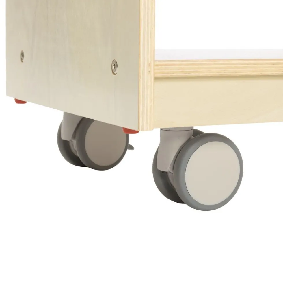 Environments® Mobile 30"H Storage with Clear Back - Assembled