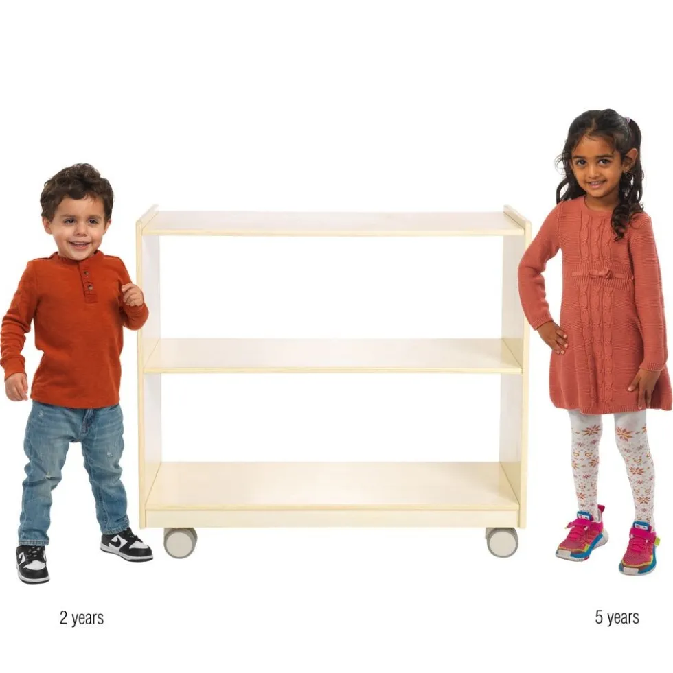 Environments® Mobile 30"H Storage with Clear Back - Assembled