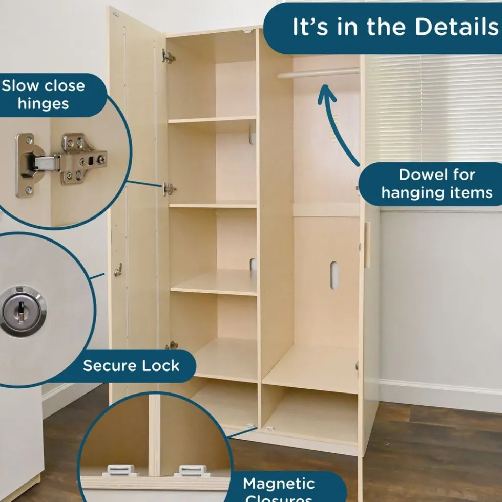 Environments® Mobile Teacher's Locking Storage Cabinet - Ready to Assemble