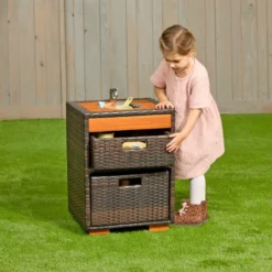 Environments® Outdoor Wicker Sink