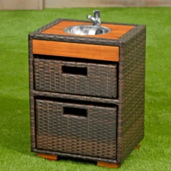 Environments® Outdoor Wicker Sink