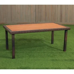 Environments® Outdoor Wicker Dining Table (Preschool Height)