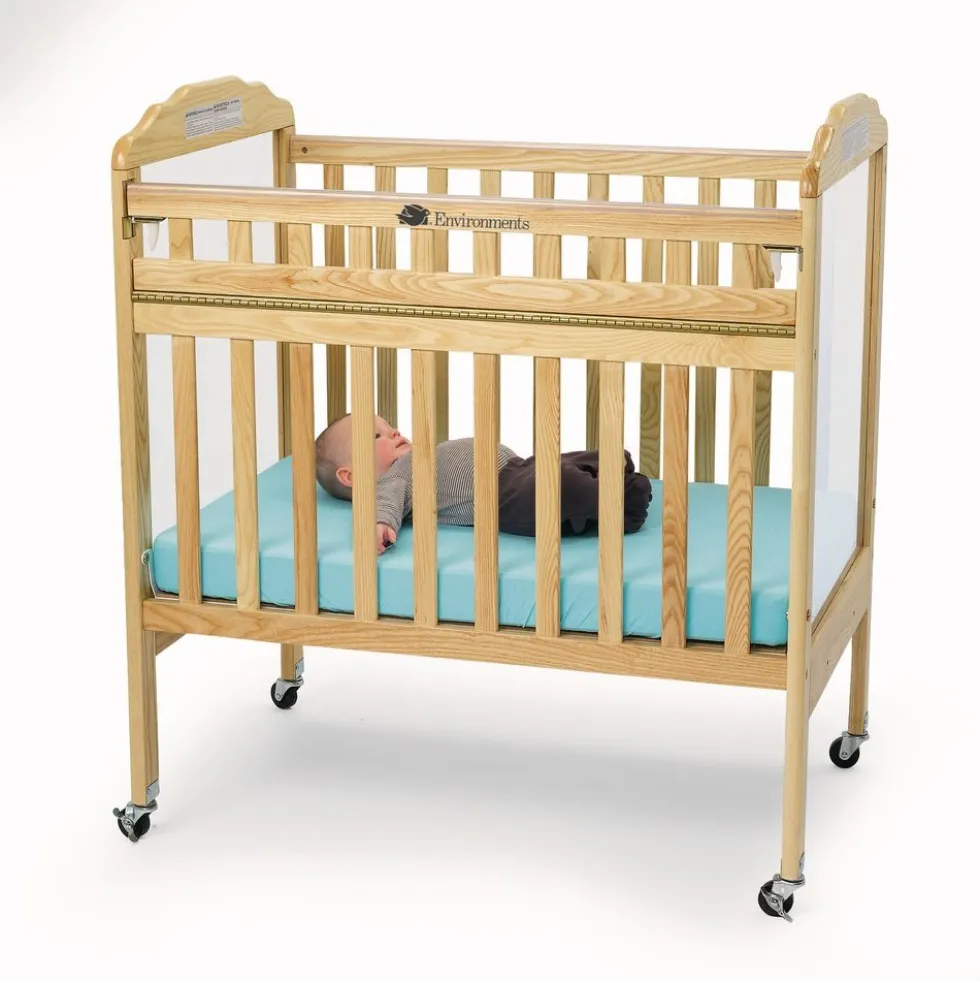 Environments® Safe-T-Side® Clear View Crib with Mattress