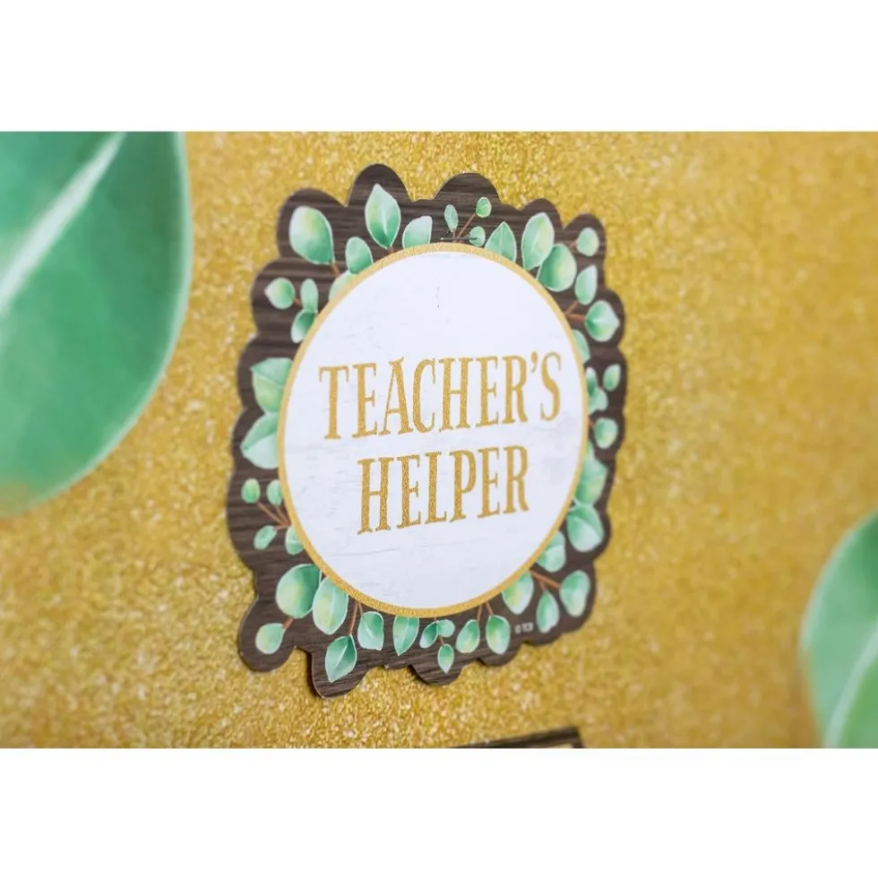 Eucalyptus Classroom Jobs Mini Bulletin Board - 49 Pieces