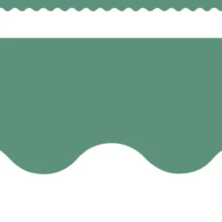 Eucalyptus Green Scalloped Border Trim - 12 pieces