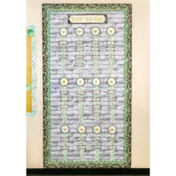 Eucalyptus Happy Birthday Bulletin Board - 70 Pieces