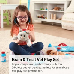 Exam and Treat Pet Vet Play Set 24 Pcs.