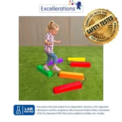 Excellerations® Anti-Slip Stackable Balance Logs