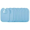 Excellerations® Blue Terry Bibs with Hook & Loop Closure - Set of 12