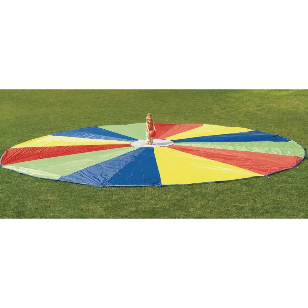 Excellerations® Brawny Tough Rainbow Parachute - 30'Dia.