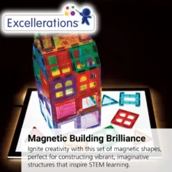 Excellerations® Building Brilliance® Magnetic Shapes 150 Pieces