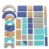 Excellerations® Build N' Play™ Toddler Soft & Smooth Calm Color Unit Blocks, Set of 40