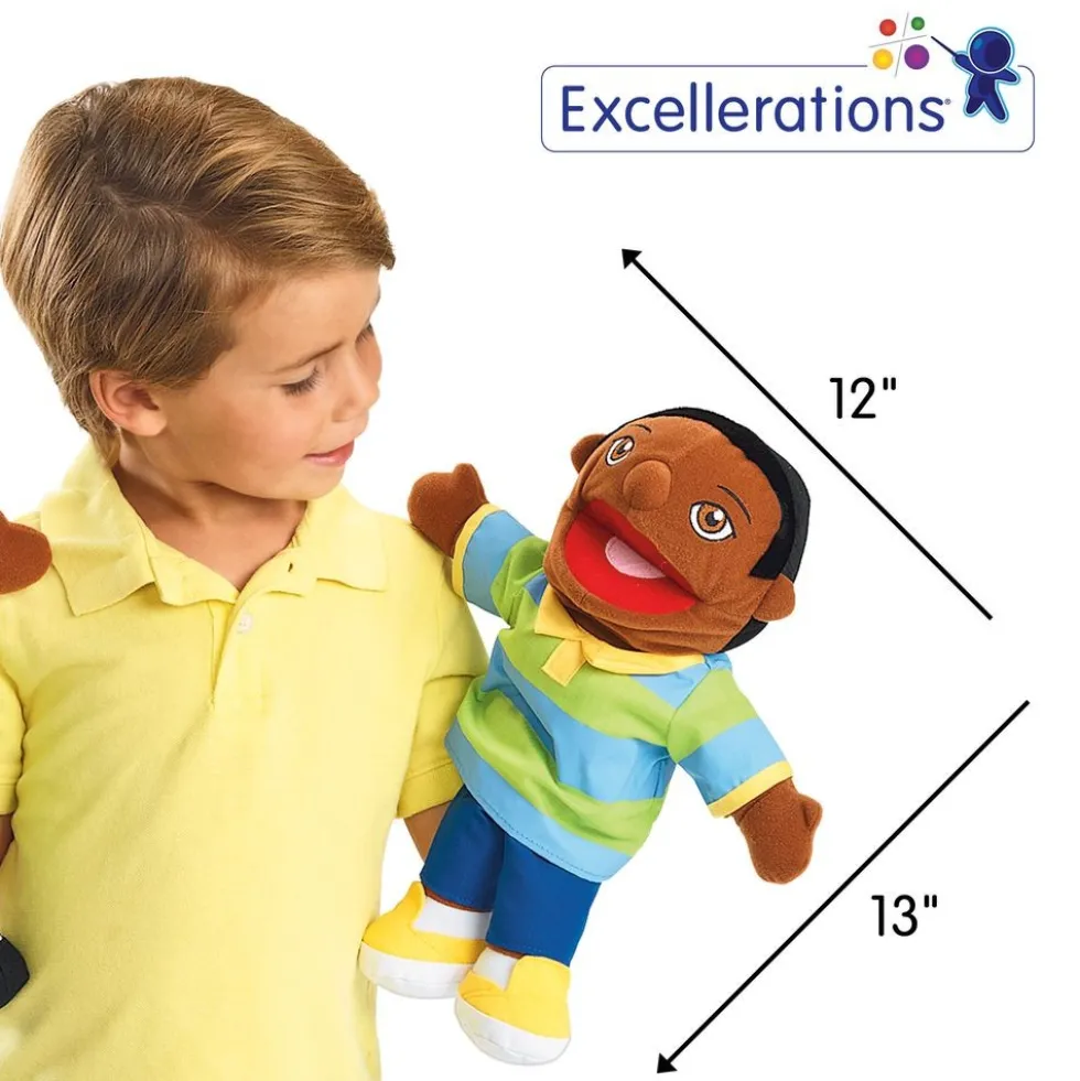 Excellerations® Caucasian Girl & Boy Puppet Pair