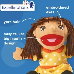 Excellerations® Caucasian Girl & Boy Puppet Pair