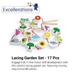 Excellerations® Chunky Lacing Garden Set - 17 Pieces