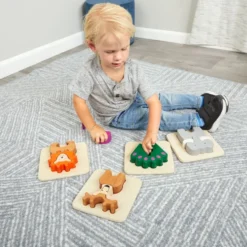 Excellerations® Chunky Wood Animal Puzzles, Set of 6