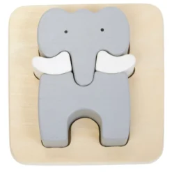 Excellerations® Chunky Wood Animal Puzzles, Set of 6