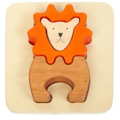 Excellerations® Chunky Wood Animal Puzzles, Set of 6