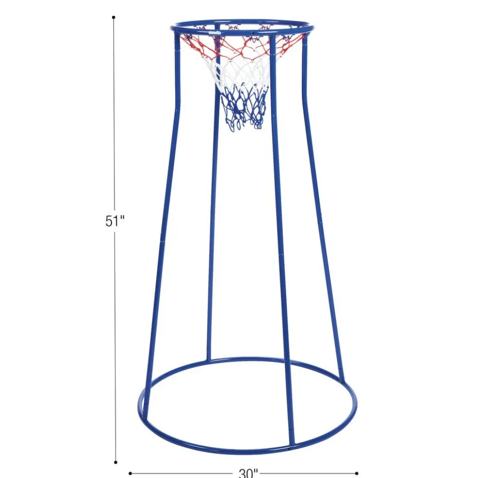 Excellerations® Classroom Hoop Ball Goal (School Age Height) 4.25' Tall