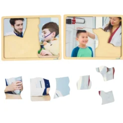Excellerations® Disabilities & Doctor Puzzles - Set of 18 Wooden Puzzles