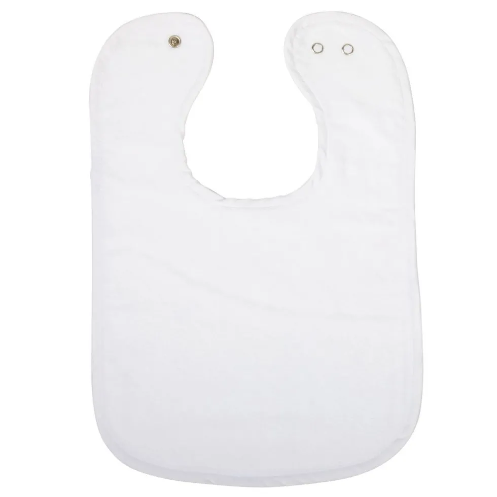 Excellerations® Dozen White Bibs with Snaps