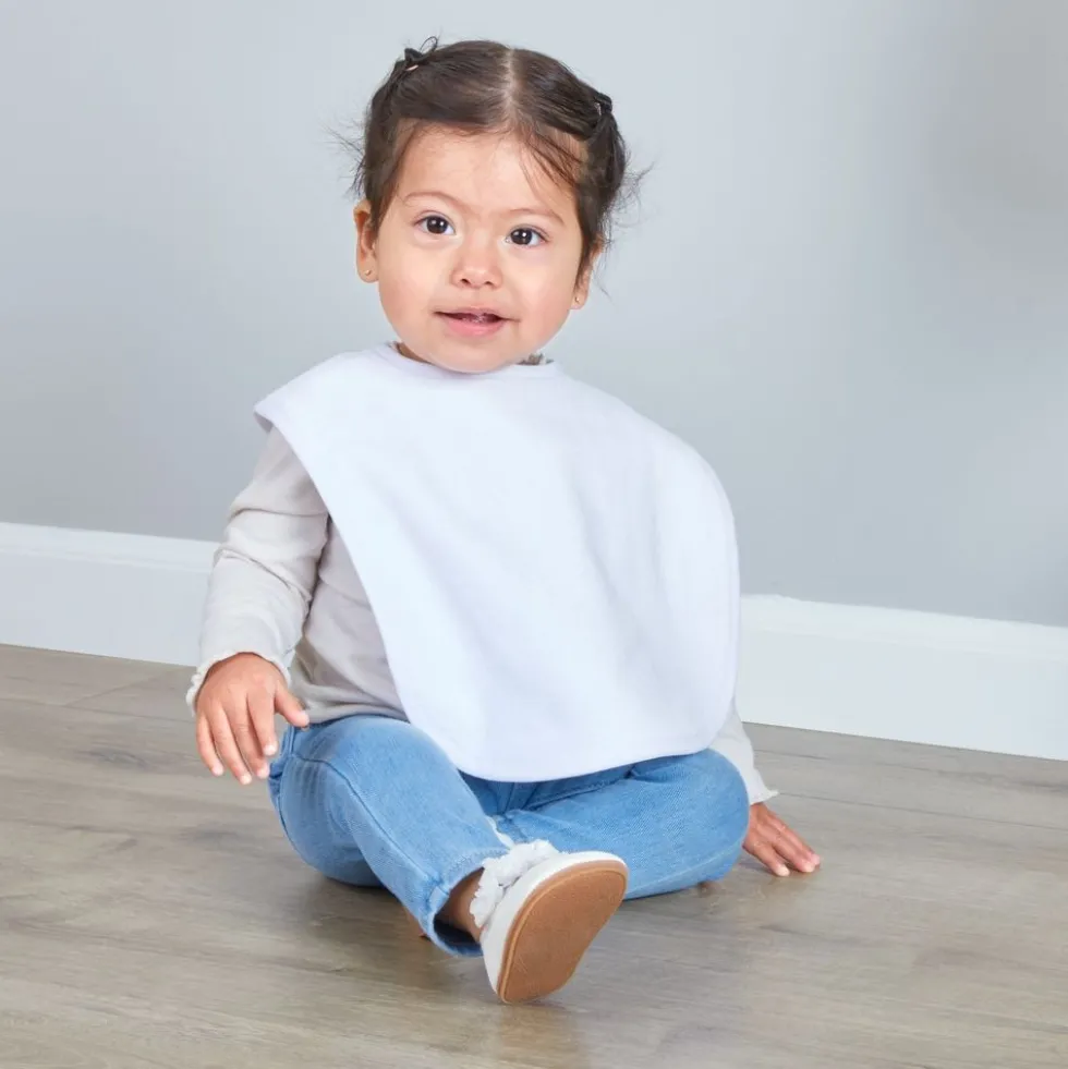 Excellerations® Dozen White Bibs with Snaps