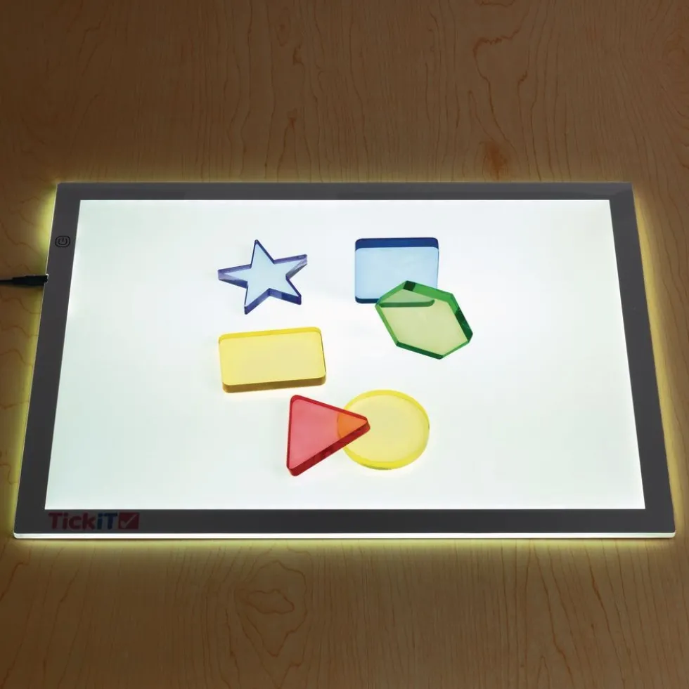 Excellerations® earlySTEM™ Translucent Light Table Shapes - Set of 6
