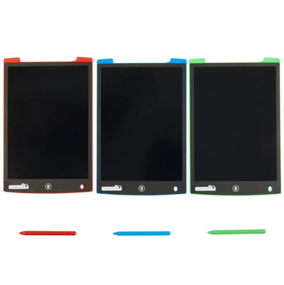 Excellerations® Electronic Reusable 11-inch LCD Drawing Boards - Set of 3
